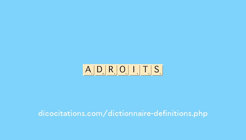 adroits adroits