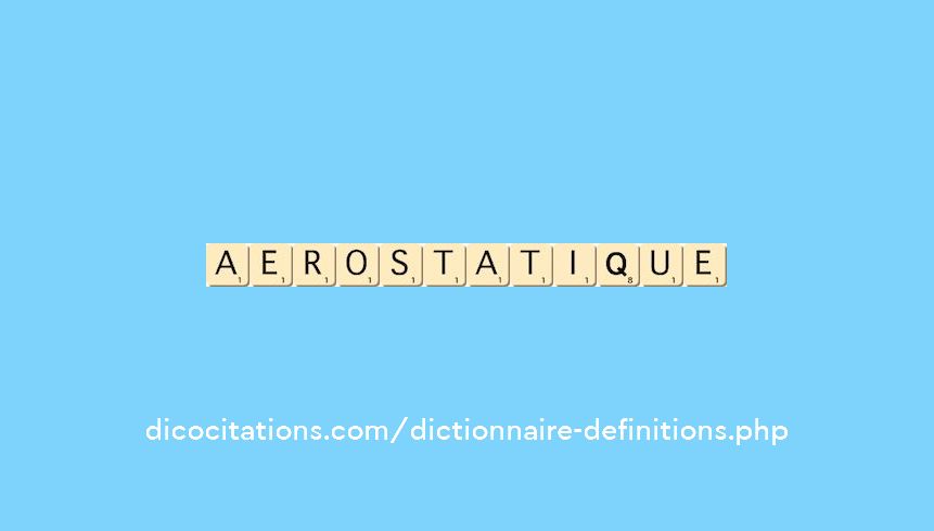aerostatique