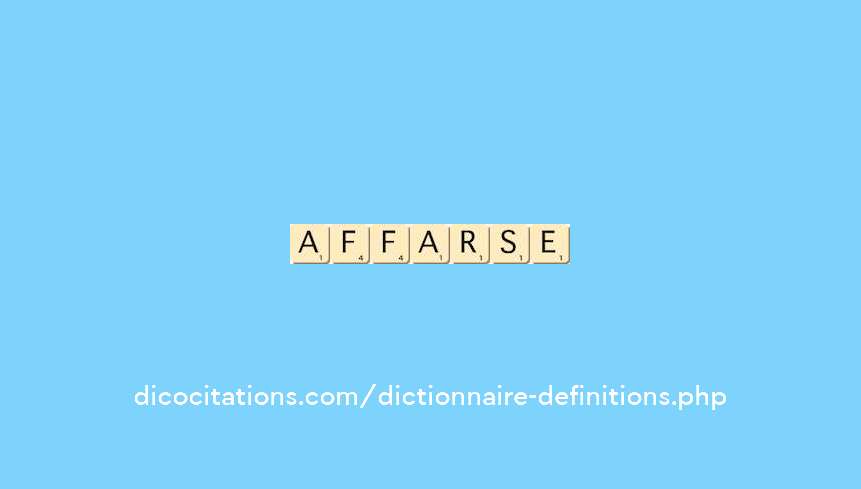affairisme affairisme