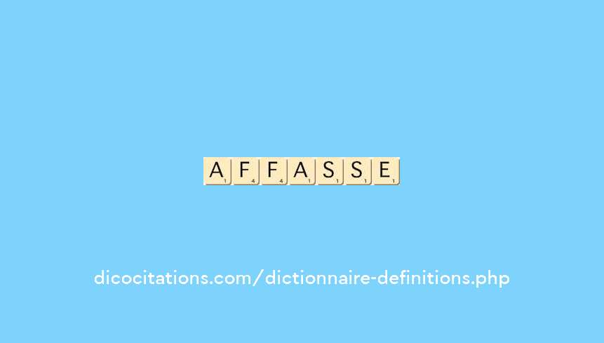 affaisse