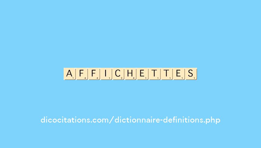 affichettes affichettes