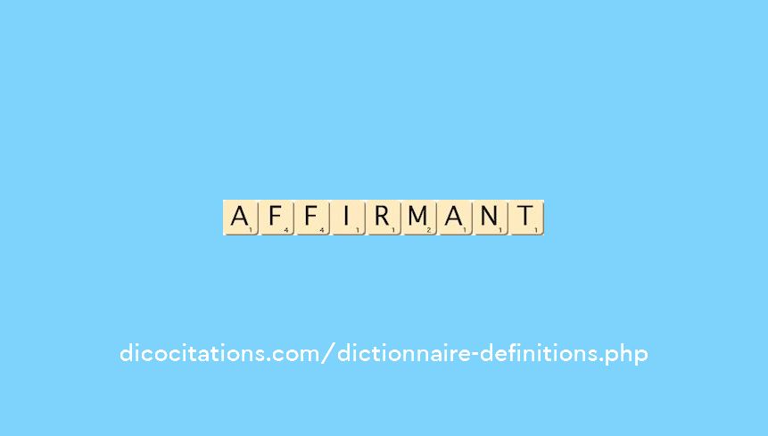 affirmant affirmant