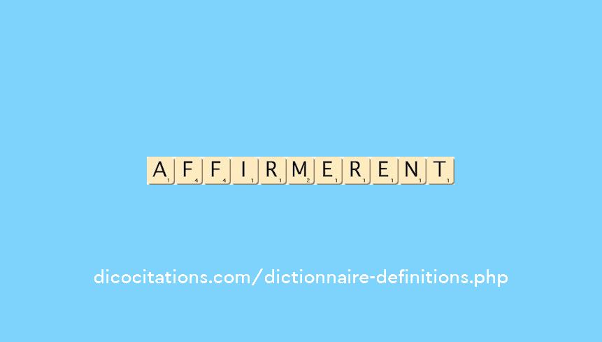affirmerent affirmerent