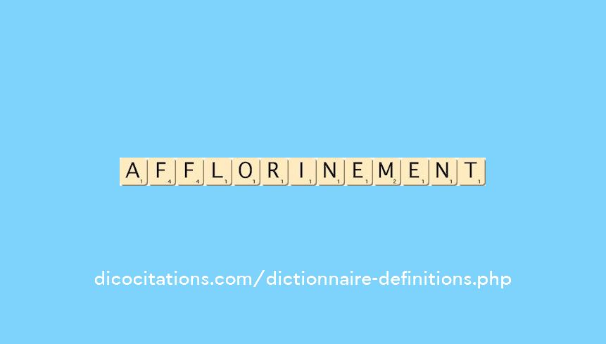 afflorinement