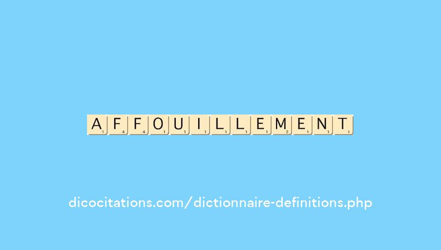 affouillement affouillement