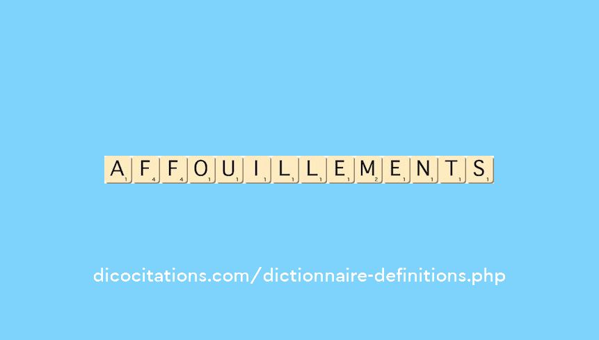 affouillements affouillements