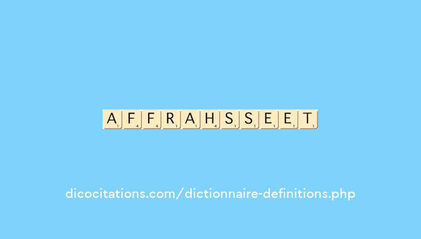 affranchissement affranchissement