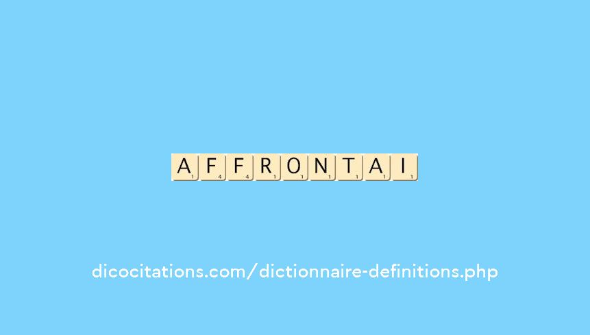 affrontai affrontai