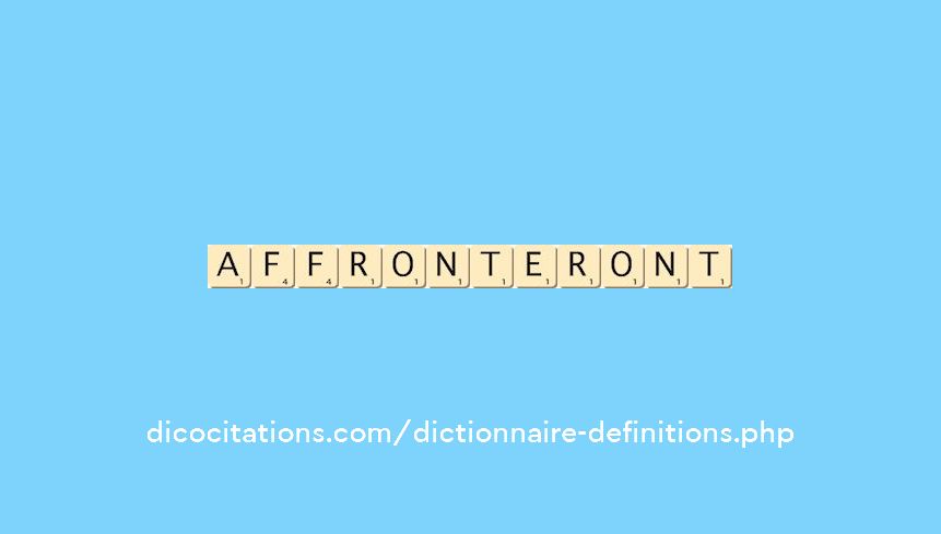 affronteront affronteront