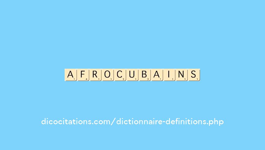 afro-cubains
