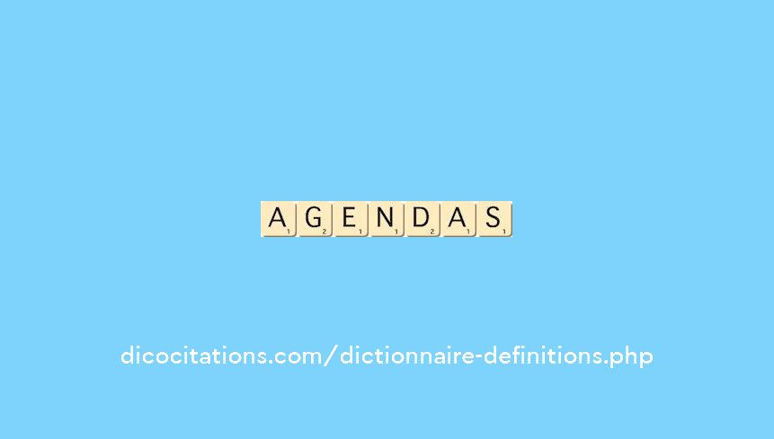 agendas