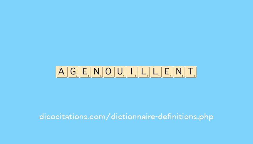 agenouillent