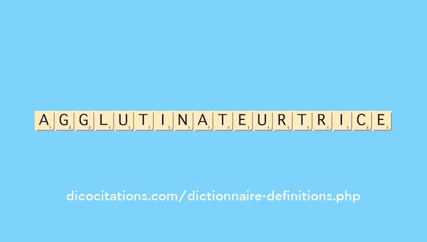 agglutinateur--trice