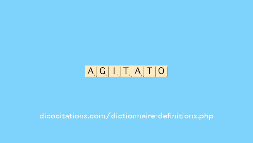 agitato agitato