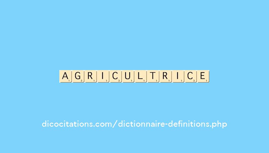 agricultrice agricultrice