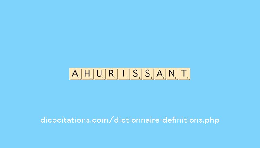 ahurissant ahurissant