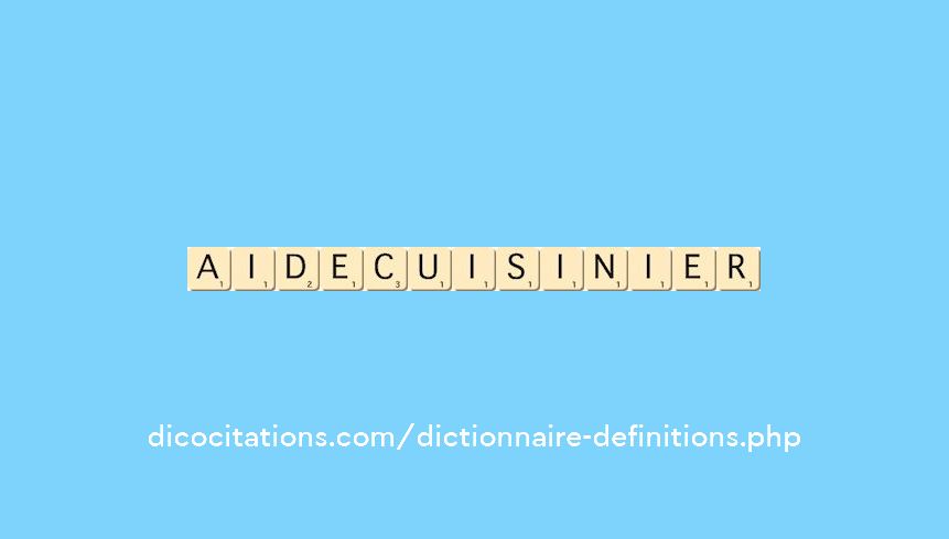 aide-cuisinier aide-cuisinier