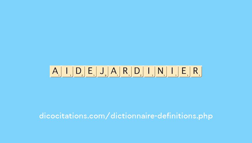 aide-jardinier aide-jardinier