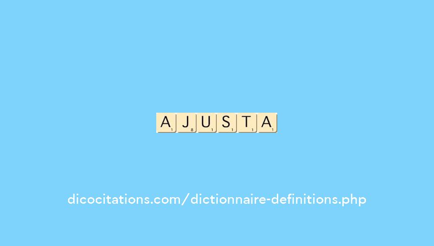 ajusta ajusta