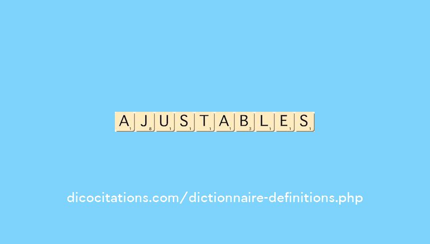 ajustables ajustables
