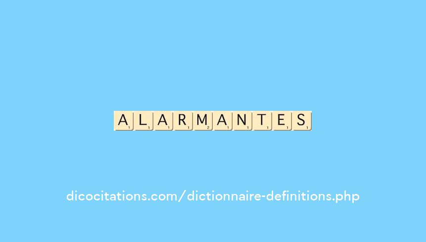 alarmantes alarmantes