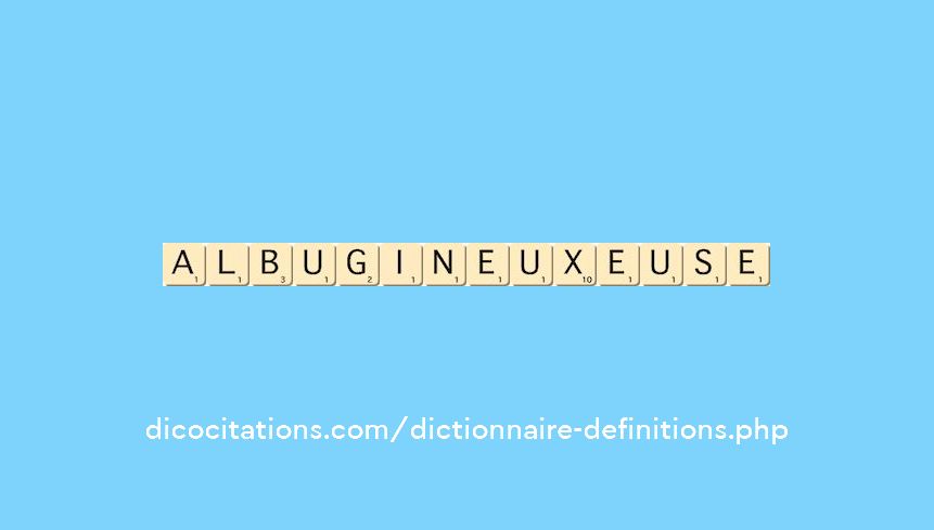 albugineux--euse