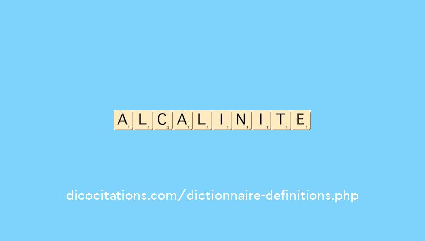 alcalinite alcalinite