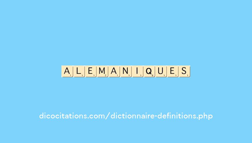 alemaniques alemaniques