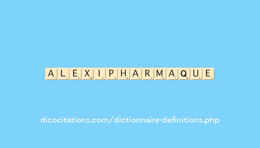 alexipharmaque alexipharmaque