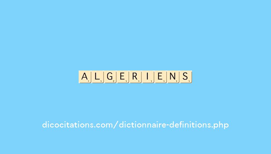 algeriens algeriens