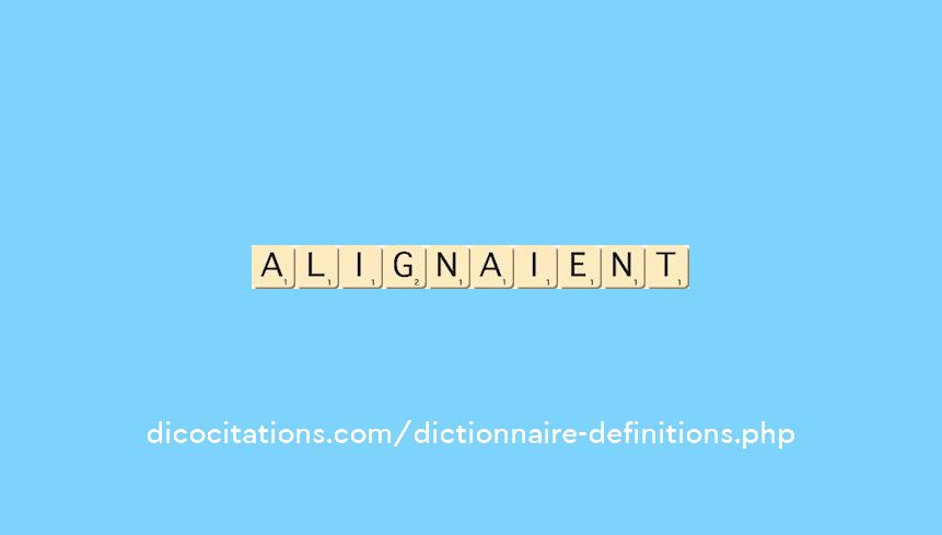 alignaient