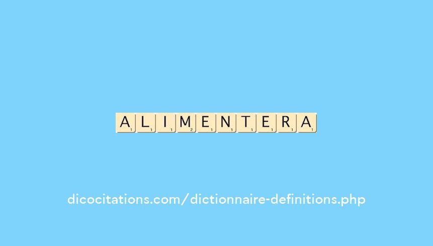 alimentera alimentera