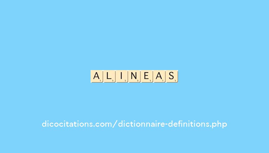 alineas