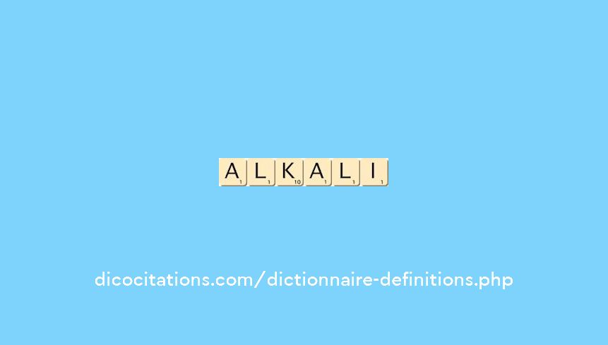 alkali alkali