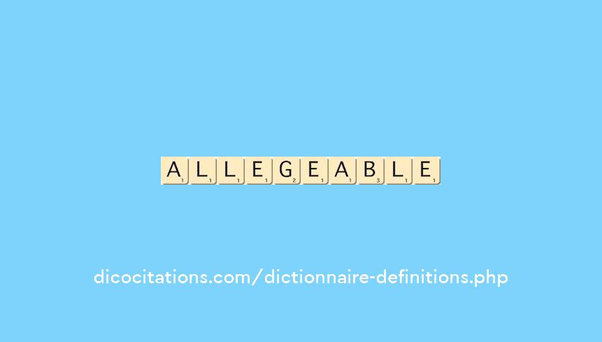allegeable