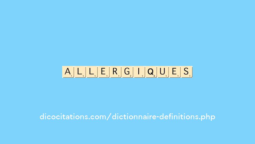 allergiques allergiques