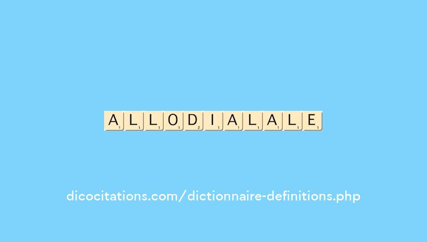 allodial--ale