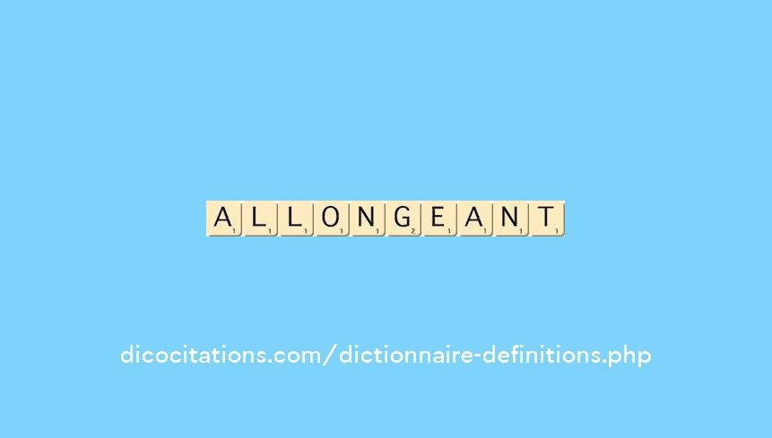 allongeant allongeant