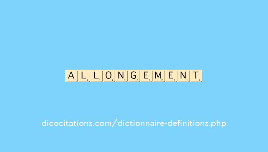 allongement allongement