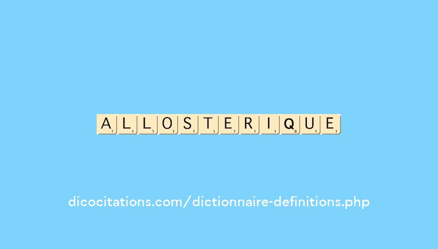 allosterique allosterique
