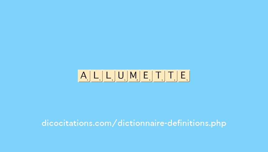 allumette allumette