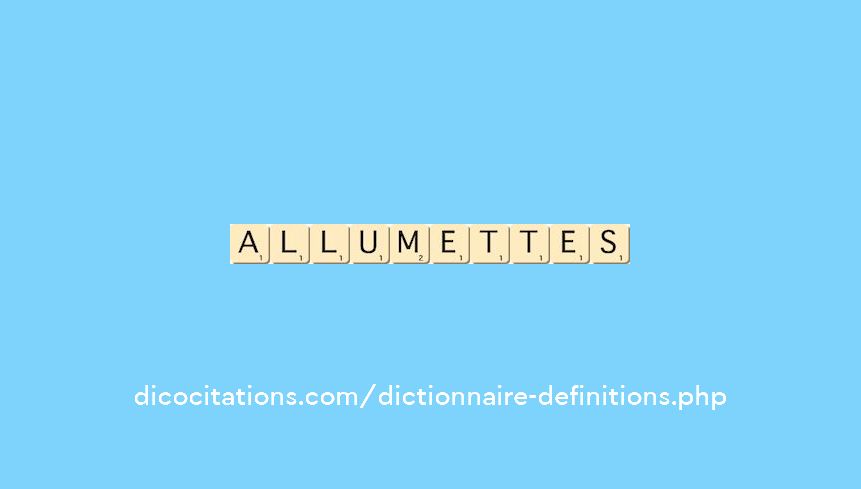 allumettes allumettes