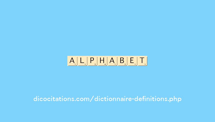 alphabet
