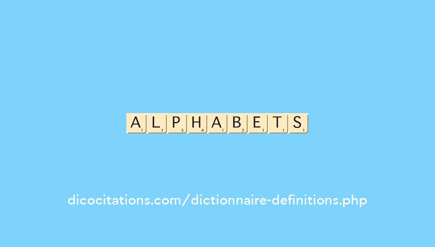 alphabets