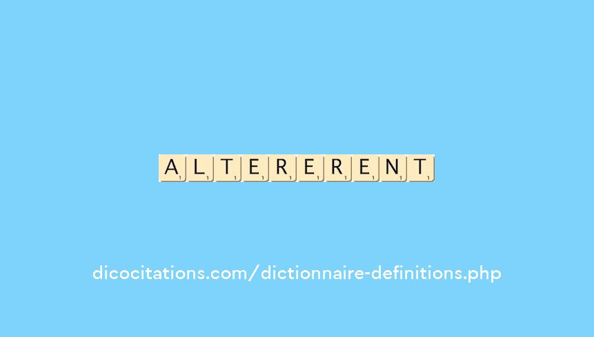 altererent altererent