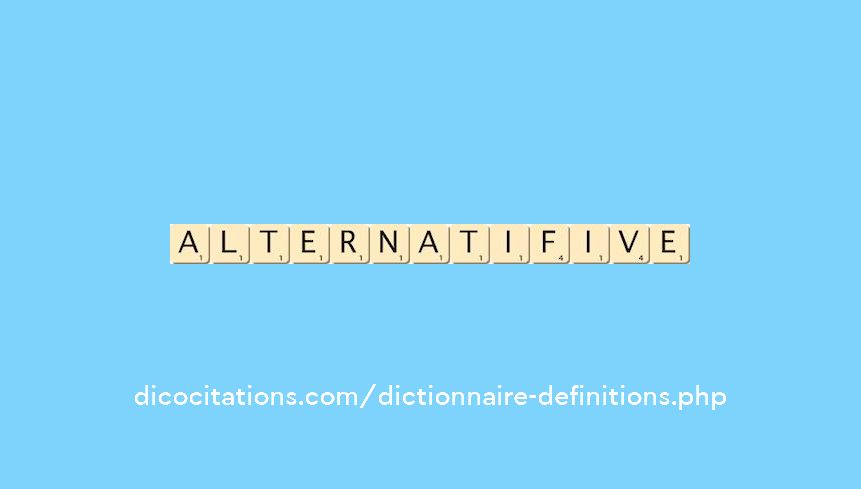 alternatif--ive