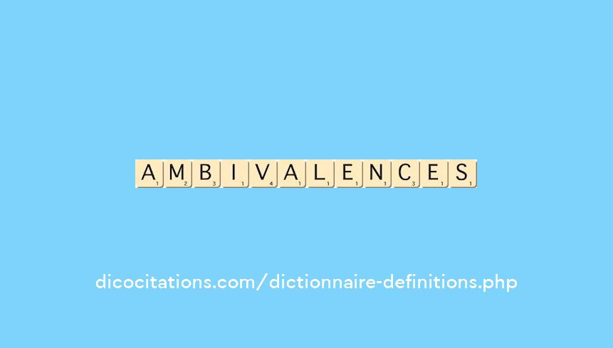 ambivalences ambivalences