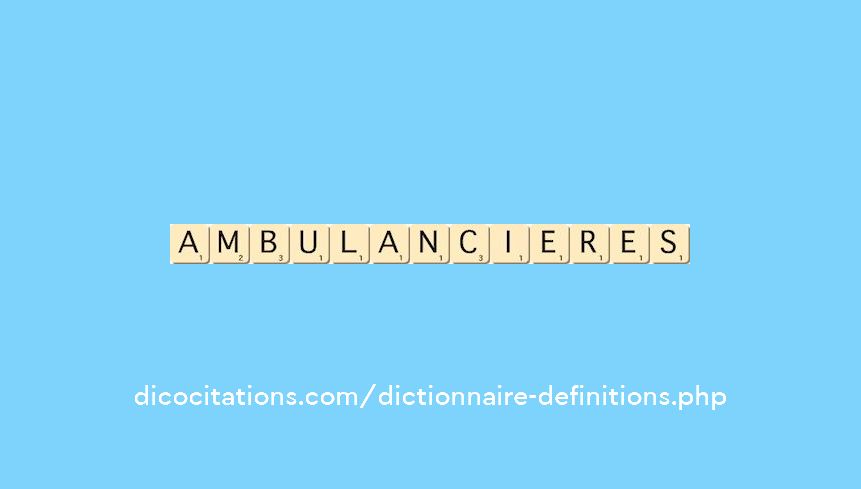 ambulancieres ambulancieres