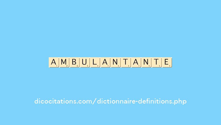 ambulant--ante