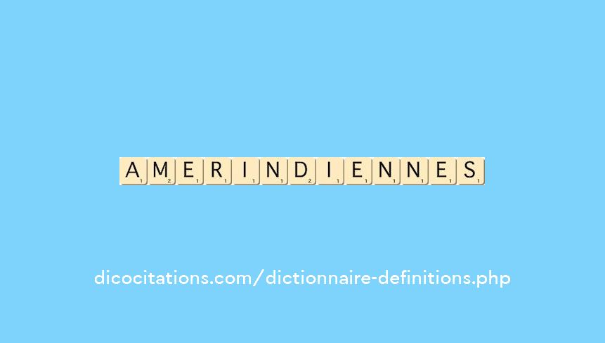 amerindiennes amerindiennes